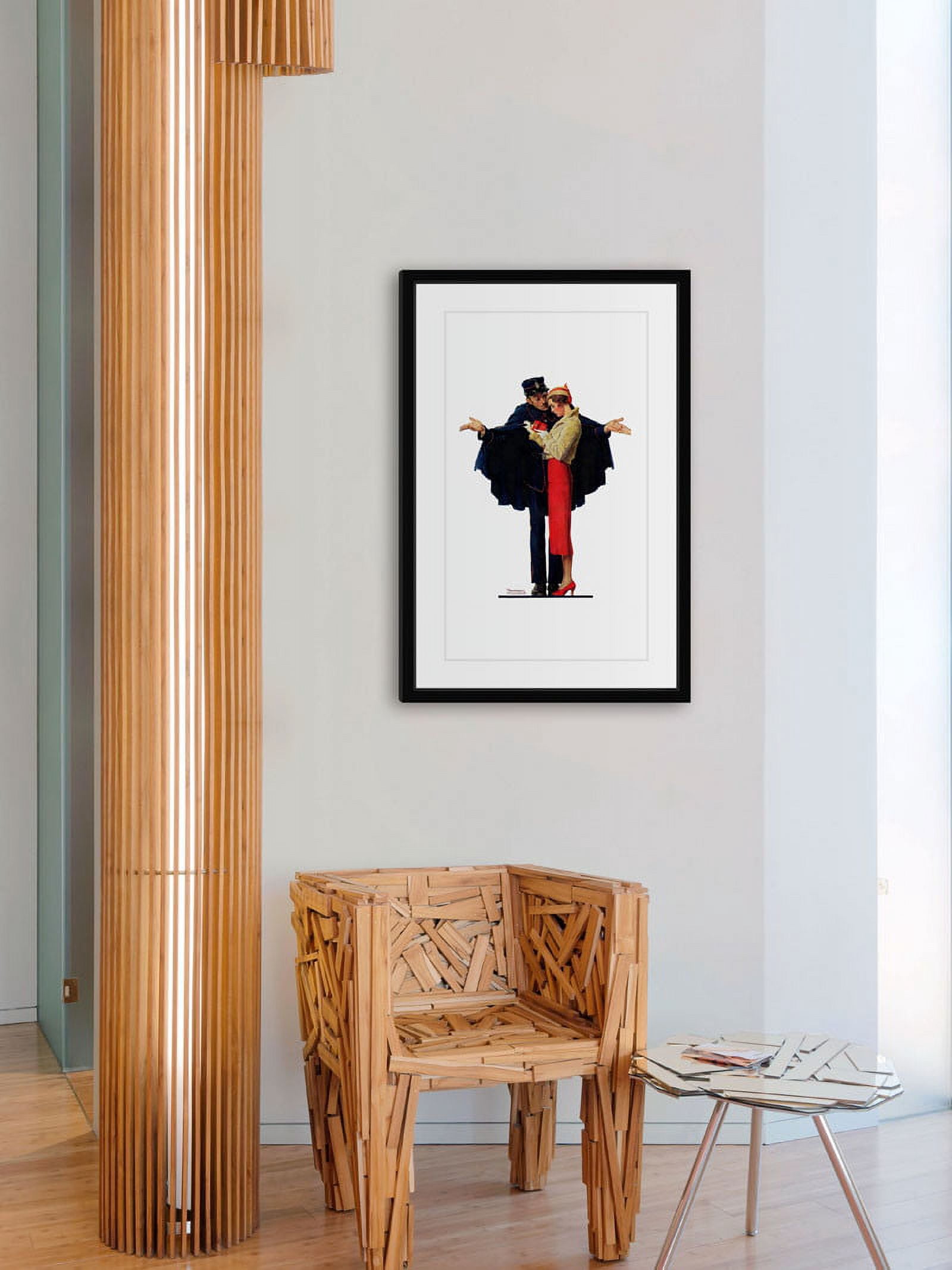 Marmont Hill Inc Norman Rockwell 'Lost in Paris' Marmont Hill Framed Art Print - Multi-color