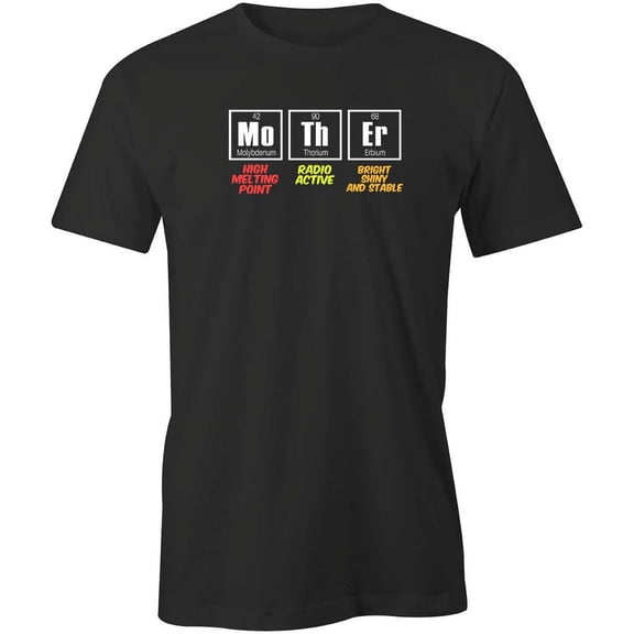 Mother Periodic Chart T-Shirt | Loving Mother Black Tee Gift
