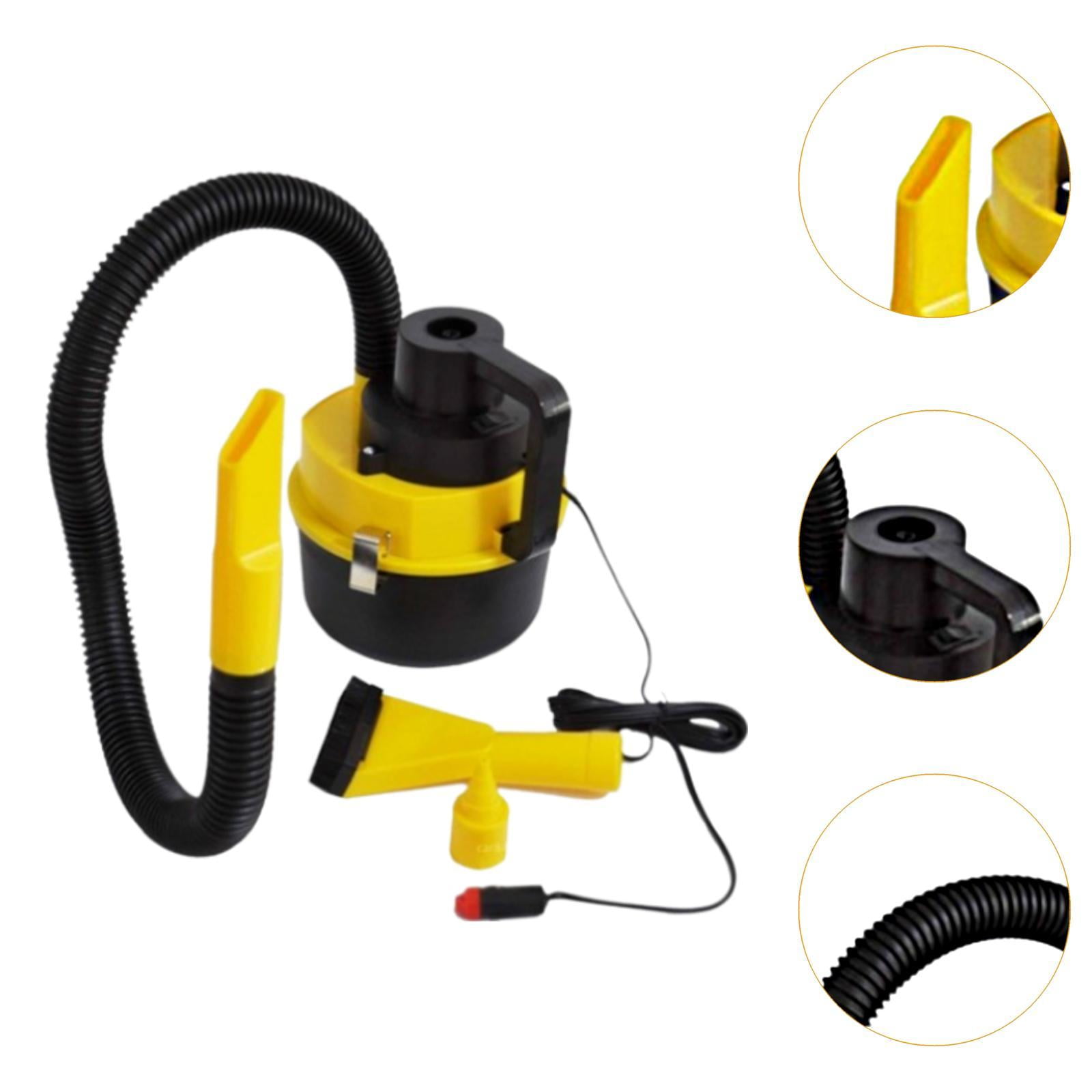 Dickly Car Vacuum Cleaner Automotive Interior Cleaner Compact Portable Black and Yellow