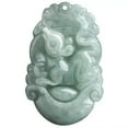 thumbnail image 3 of VIVIDELLE Real 100% Grade A Natural Green Jade Jadeite Women Lucky Rabbit Pendant, 3 of 4