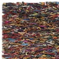 thumbnail image 5 of SAFAVIEH Mariam Leather Shag Runner Rug, Multi, 2'3" x 11', 5 of 6