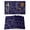Dark Blue White, variant on Abstract Style Placemats Set of 12, Face Line Modern Character Art White Placemats for Dining Table, Place Mats for Kitchen Tabletop, Waterproof Wipeable Dining Table Mats Set