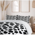 thumbnail image 6 of Ambesonne Cow Print Duvet Cover Sets, Cow Skin with Spots, 2-Queen, White Black, 6 of 7
