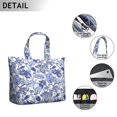 thumbnail image 3 of Flower Women's Large Weekend Travel Bag Moving Canvas Handbag Thick Double Layer Beach Weekend Travel Unisex Hospital Maternity Delivery with Toiletry Waterproof, 3 of 5