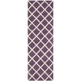 thumbnail image 5 of SAFAVIEH Chatham CHT718F Handmade Purple / Ivory Rug, 5 of 10