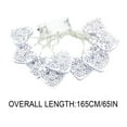 thumbnail image 3 of BSJJY 5.4Ft 10LED Hollow Heart Shape String Lights Metal Geometric Lights Battery Powered LED Fairy Lights Indoor Decorative Lights for Holiday Christmas Wedding Party Home Decoration, 3 of 9