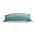 thumbnail image 2 of Laddha Home Designs 24" Teal Solid Square Throw Pillow with Embroidered Edges, 2 of 4