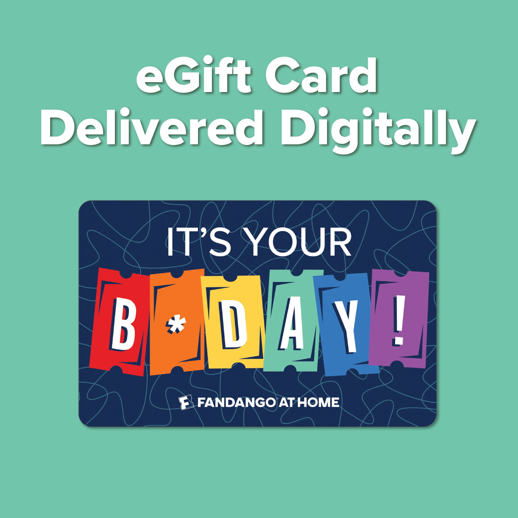 Fandango at Home $25 Happy Birthday eGift Card [Email Delivery]