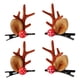 thumbnail image 1 of Lindos pasadores de pelo de reno, cuerno de ciervo de cocodrilo y horquillas para el pelo con orejas para fiesta de Navidad, 1 of 5