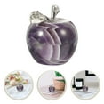 thumbnail image 1 of VERDANVERSE Adorno De Cristal Morado Con Forma De Manzana Para Y Regalo, 1 of 6
