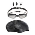 thumbnail image 3 of Gafas de natación, antivaho, elegantes, ligeras, impermeables, gafas de agua, natación Negro, 3 of 8