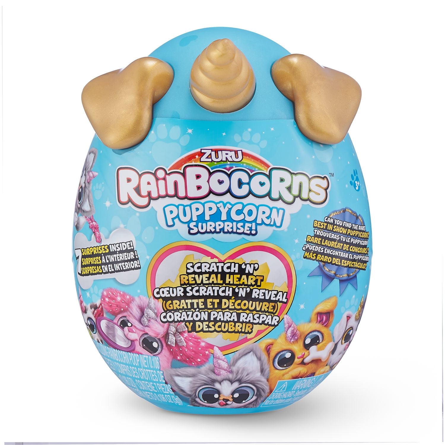 Chiots unicornes surprise au coeur d'étincelle série 3 Rainbocorns par ZURU