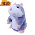 thumbnail image 3 of Talking Hamster Plush Toy Repeat What You Say Funny Kids Stuffed Toys Talking Record Plush Interactive Toys for, Birthday Gift Kids Early Learning, 3 of 9