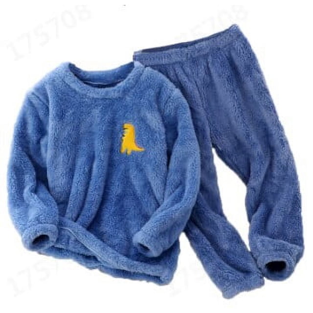 Traje de pijama de cachemira con cuello redondo y jersey de terciopelo para mujer nuevo de otoño e invierno