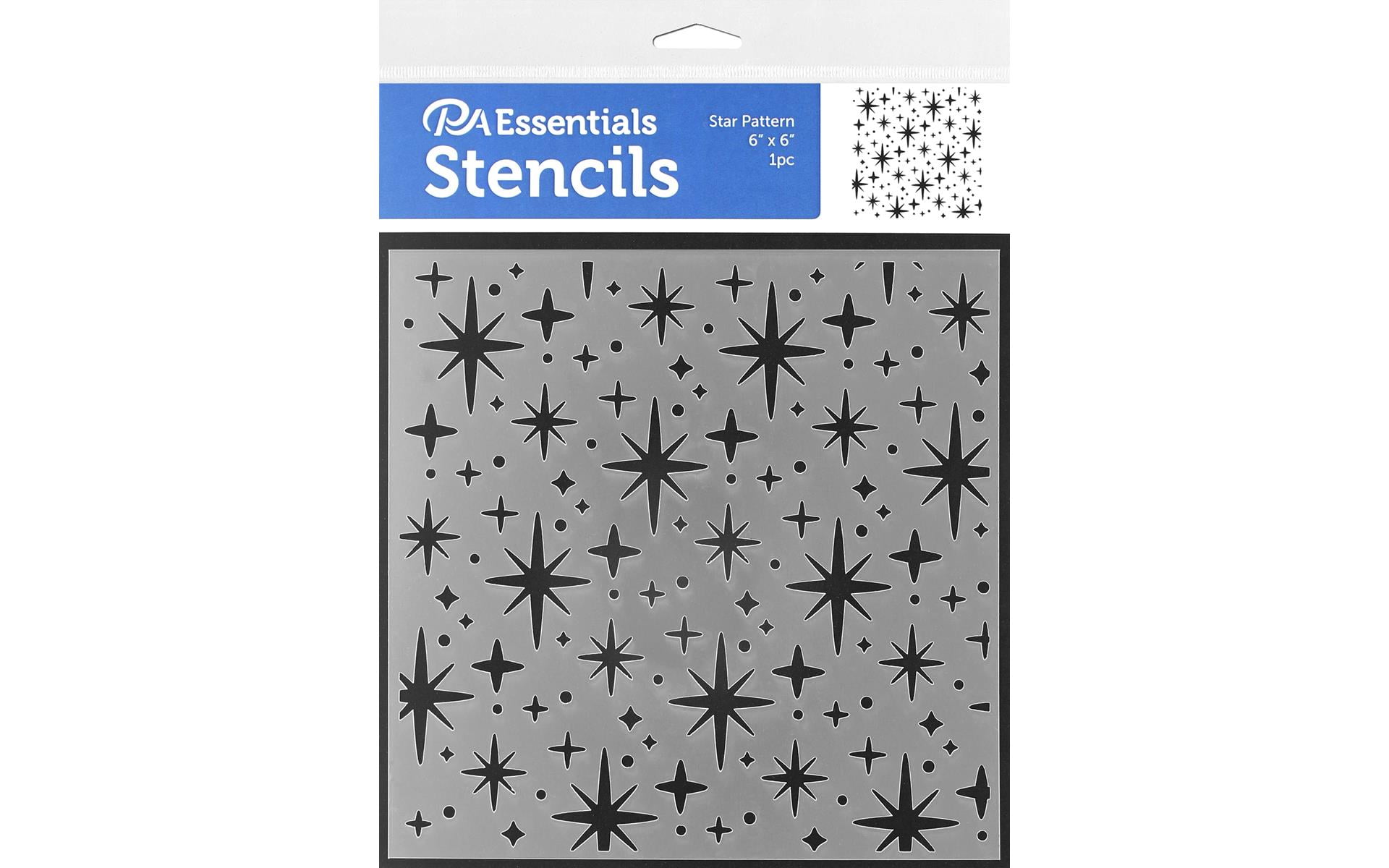 Reusable Celestial Shooting Star Wall Stencils Template Use on Paper Projects Scrapbook Journal Walls Floors Fabric Furniture Glass Wood etc. Shooting Stars Stencil 21.5 x 21.5 cm
