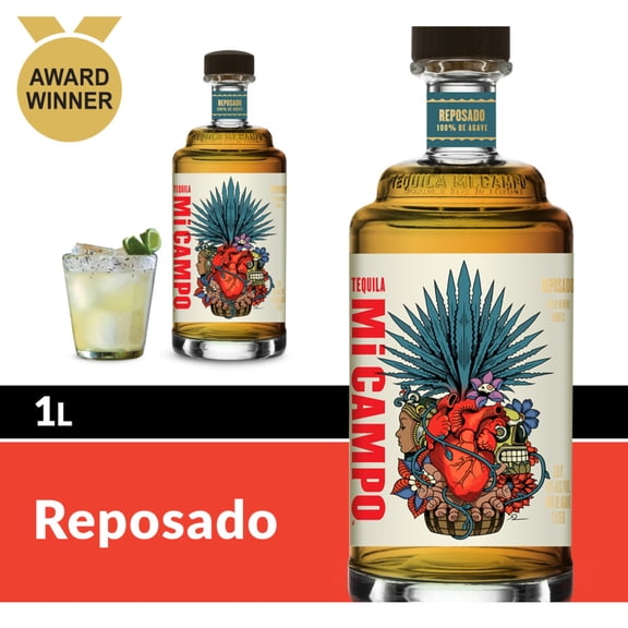 Mi Campo Reposado Tequila, 1 L Bottle, 40% ABV