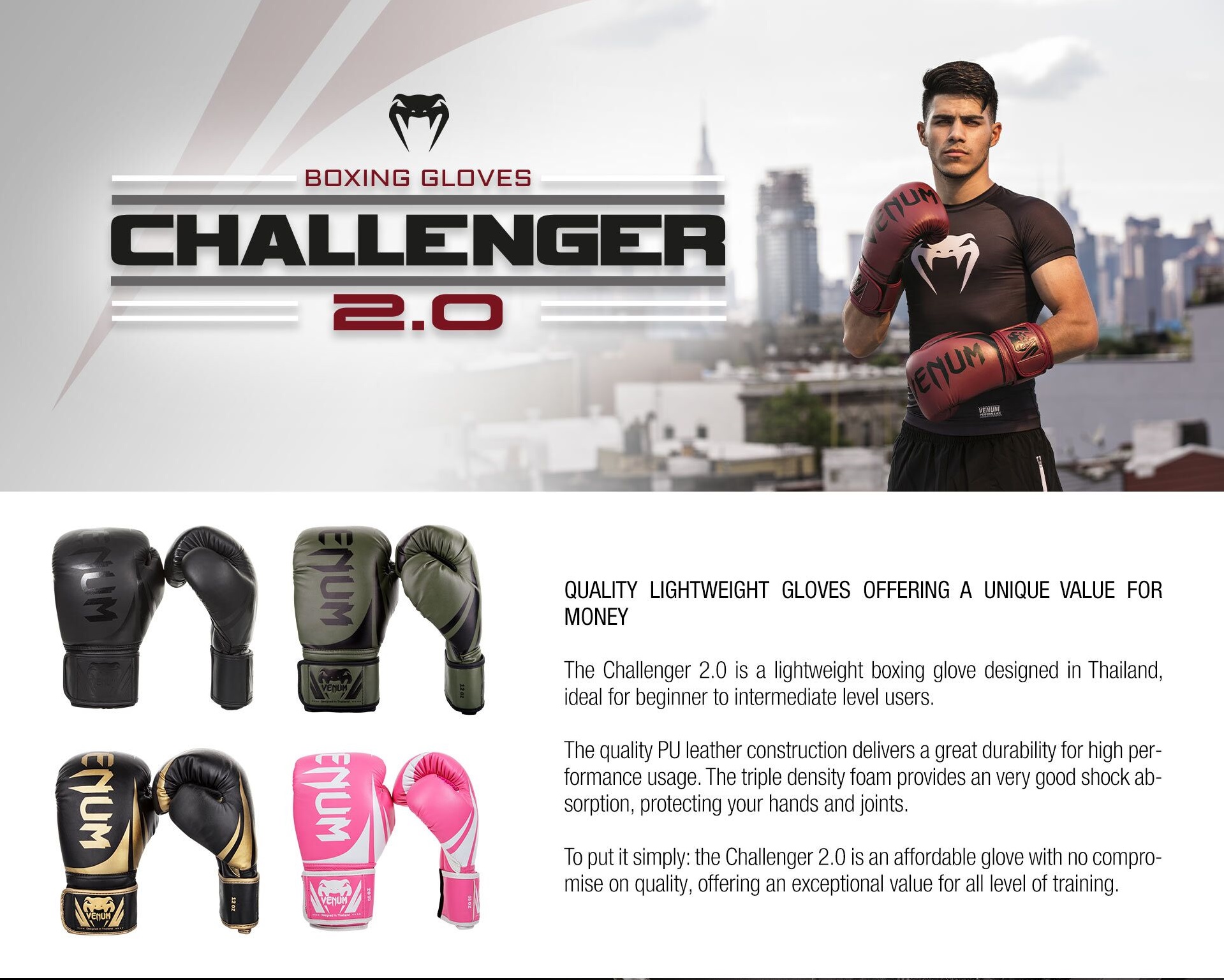 Venum Challenger 2.0 Boxing Gloves