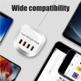 thumbnail image 4 of 4 Ports USB Charger Portable Mobile Phone Tablet Charging Station Tablet Charging Station Fast Charging Dock Station Adapter, 4 of 9