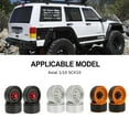 thumbnail image 2 of Xingzhi Shock-proof Metal Wheel Rims For 1/10 CC01 Crawler RC Car Accessories RC Hop-ups Red, 2 of 6