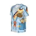 thumbnail image 6 of Fotbe Giraffe Come Out From Zipper Baseball Jersey Shirt for Men and Women, Casual Short Sleeves Button Down T-Shirt-Small, 6 of 9