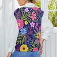 ANYWAY.GO Casual Vneck sweater women's vest Floral Amazing Pattern