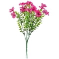 thumbnail image 2 of Msgweeeg Flower Decor Spring Porch Decor 2pcs 7-pronged Violet Simulation Flower Bouquet Decoration and Flower Arrangement, 2 of 3