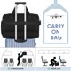 thumbnail image 4 of Bolsa de viaje ETRONIK Duffle & Gym con compartimento para zapatos, 42 L, color negro, 4 of 7