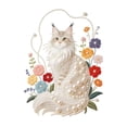 thumbnail image 2 of Cat Diamond Painting Pearl Diamond Art Kit 15X11X0.5 in Cat Decor for Cat Lovers Wall Art for Home Decor Handmade Diy Craft Flower Wall Decor 1 Pack, 2 of 6