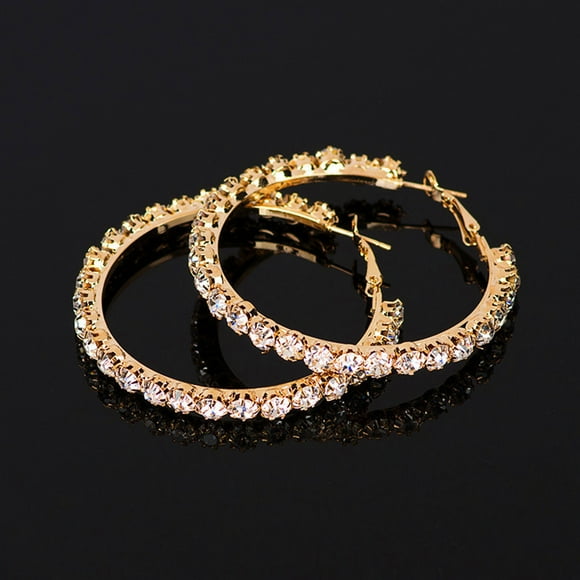 14K Gold Plated Lightweight Earrings Sets for Multiple Piercing Fashion Earring Street Style Oversized Earrings 14K Gold Plated Flat Back Cartilage Earrings for Women Men Warehouse Sale