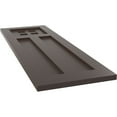 thumbnail image 6 of Ekena Millwork 12"W x 35"H True Fit PVC San Antonio Mission Style Fixed Mount Shutters, Raisin Brown (Per Pair - Hardware Not Included), 6 of 7