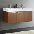 thumbnail image 2 of Fresca Fcb8092-D-I Vista 47" Wall Mounted Double Basin Vanity Set - Wood, 2 of 5