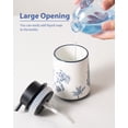 thumbnail image 4 of Hand Soap Dispenser for Bathroom, Ceramic Lotion Dispenser, Blue and White Flowers and Branches, 4 of 7