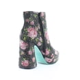 thumbnail image 5 of Betsey Johnson Della Women's Boots Black/Pink Floral Size 6 M, 5 of 8