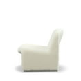 thumbnail image 5 of Benjara 32 Inch Accent Chair, Curved Sloped Back, Off White Fabric Upholstery, 5 of 6