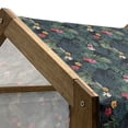 thumbnail image 4 of Tropical Pet House, Realistic Rainforest Flora Hibiscus Flowers Monstera Leaves Untouched Paradise, Outdoor & Indoor Portable Dog Kennel with Pillow and Cover, 5 Sizes, Multicolor, by Ambesonne, 4 of 4