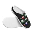 thumbnail image 3 of Lsque Happy New Year Pattern Womens Comfort Cotton on Scuff With Memory Foam and Anti-skid Sole Slipper-37/38, 3 of 7