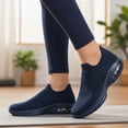 thumbnail image 7 of AMANSSE Mens Walking Shoes Non Slip Casual Shoes Lightweight Breathable Mesh Comfort Sneakers Navy Blue Size 11, 7 of 7