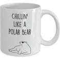 thumbnail image 2 of Polar Bear Mug - Coffee Cup - Chillin' like a Polar Bear - Polar Bear Gag Gift Basket Ideas, 2 of 2