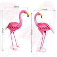 thumbnail image 3 of Outdoor Decoration, Flamingo Figurines, Garden Decoration, Garden Figurine,Lifelike Flamingos,Flower Arrangement Available,2 Pack, 3 of 6