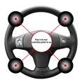 thumbnail image 3 of Steering Wheel Spinner Knob Handle Universal Black 8 Ball Suicide Car Truck SUV, 3 of 7