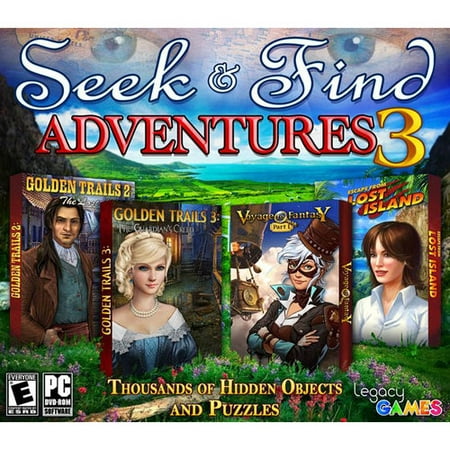 Seek & Find Adventures 3 (PC DVD), 4 Pack (Best Action Adventure Game)
