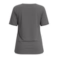 thumbnail image 4 of Women's Sun Shirts UPF 50+ Short Sleeve UV Protection V Neck Top Moisture Wicking Quick Dry for Hiking Workout Running, 4 of 5