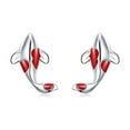 thumbnail image 6 of AOOOWER Cute Small Color Matching Simple Lucky Fish Stud Earrings Simple Delicate Shinning Earring Pin Hypoallergenic Jewelry, 6 of 6