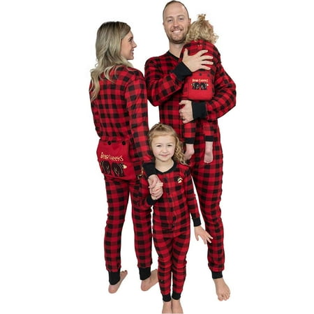 

LazyOne Flapjacks Matching Pajamas for the Dog Baby & Kids Teens and Adults (Plaid Bear Cheeks X-LARGE)