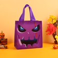 thumbnail image 5 of Halloween Ghost Festival Horror Emoji Pumpkin Head Non-Woven Wrapping Candy Tote Gift Bags, 5 of 9