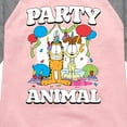 thumbnail image 3 of Garfield - Party Animal - Toddler & Youth Girls Raglan Graphic T-Shirt, 3 of 5