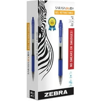 Zebra Sarasa Dry X20 Retractable Gel Ink Pen, Medium Point, 0.7mm, Blue Ink, 12-Count
