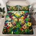 thumbnail image 2 of Castle Fairy Floral Butterfly Queen Sheet Sets for Adults Female,Exotic Style Bed Set, 2 of 7