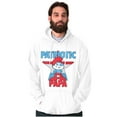 thumbnail image 4 of USA American Patriotic Papa Smurf Hoodie Hooded Sweatshirt Men Brisco Brands M, 4 of 6