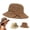 1Pc Brown, variant on Straw Hats Versatile Retro Women Handmade Straw Hat with Ruffled Bow, Foldable Breathable